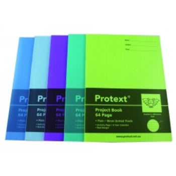 Project Book Protext 330X24 Pp Plain/18Mm Dotted Thirds 64Pg