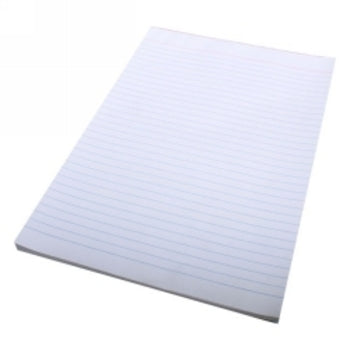 Office Pads Quill A4 Bond Ruled White D/Sided 100Lf 70Gsm