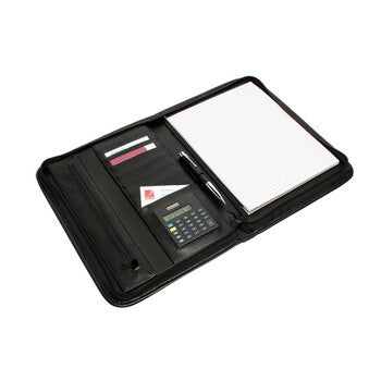 Sp- Compendium Rexel Pad Holder Black With Zip