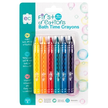 Sp- Bath Crayons First Creations Set6