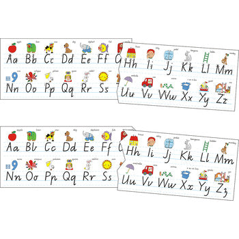 Sp- Desk Strip Alphabet Modern Script Hangsell