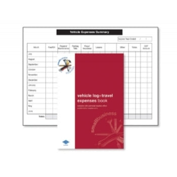Vehicle Log & Travel Expenses A5 Small Business