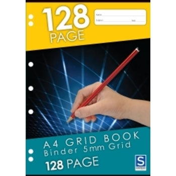 Grid Binder Book Sovereign A4 5Mm Grid 128Pg