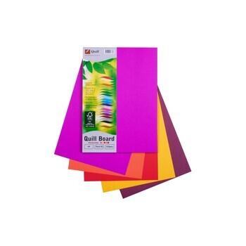 Cardboard Quill A4 210Gsm Hot Asst Pk50