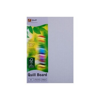 Cardboard Quill A4 210Gsm Grey Pk50