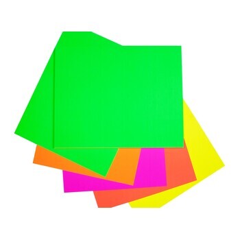 Cardboard Quill 510X635Mm 230Gsm Fluoro Asst Pk100