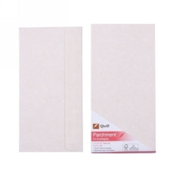 Envelope Quill Dl 90Gsm Parchment Natural Pk25
