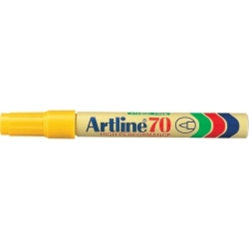 Sp- Marker Artline 70 Permanent 1.5Mm Bullet Nib Yellow