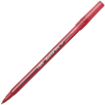 Sp - Pens Bic Round Stic Med Red 20118