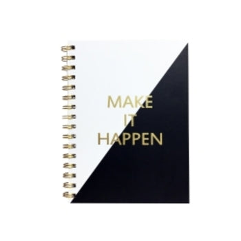 Notebook Profile A5 Hardcover Spiral Make It Happen 160Pg