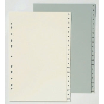 Dividers Marbig A4 Pp Grey A-Z