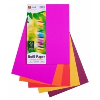 Copy Paper Quill A4 80Gsm Hot Cols Asst Pk100