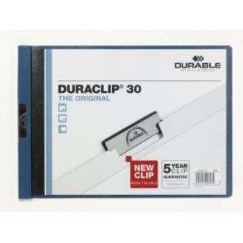 Sp- Flat File Duraclip A4 2246 Landscape Dark Blue 30Sht