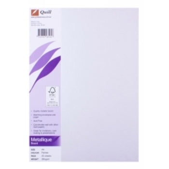 Board Quill A4 Metallique Peridot 285Gsm Pk25