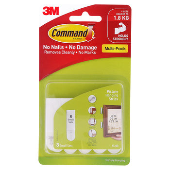 Sp- Picture Hanging Strip Command Small 17205 Pk8