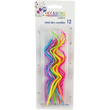 Candle Alpen Twisted Spiral Slims Pk12