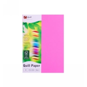 Copy Paper Quill A4 80Gsm Fluoro Pink Pk500