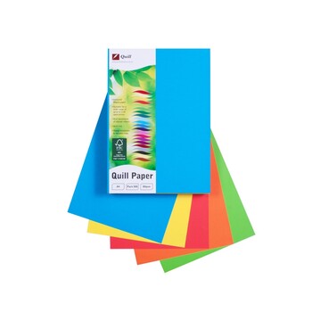 Copy Paper Quill A4 80Gsm Bright Asst Pk500