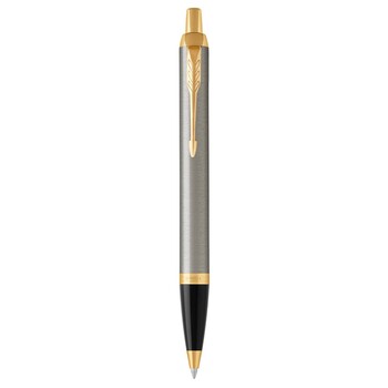 Pen Parker Im Brushed Metal With G/Trim Bp In Gift Box