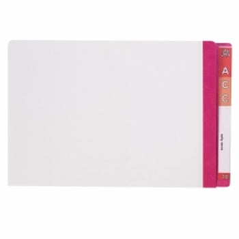 Sp- File Lateral Avery 367X242Mm White Shelf With Pink Mylar Tab Pk100