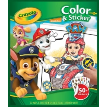 Book Colour & Sticker Crayola Paw Patrol