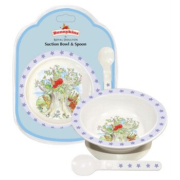 Baby Gift Bunnykins Suction Bowl & Spoon Shining Stars Blue