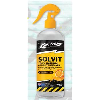 Cleaner Adhesive Remover SOLVIT Citrus RTU 500ml Lightning