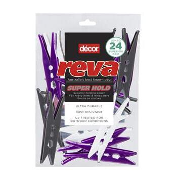 Clothes Pegs Superhold 24Pk Reva