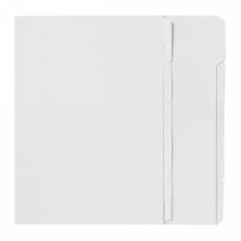 Dividers Marbig A4 White Unpunched 10 Tab
