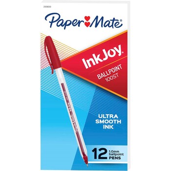 Pen Papermate Inkjoy 100St 1.0 Clr Red