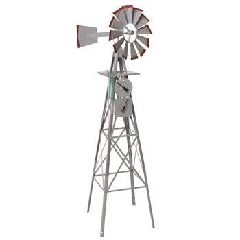 Windmill Decorative Weather Station Grey 1420mm