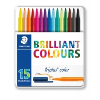 Pen Staedtler Triplus Colour Asst Tin 15