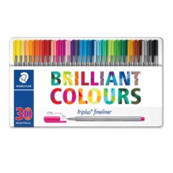 Pen Staedtler Triplus Colour Asst Tin 30