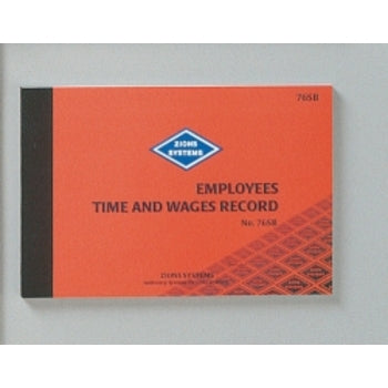 Wage Book Zions Time Employees 76Sb9