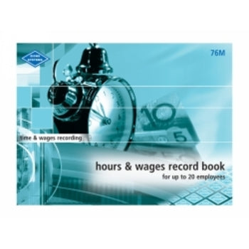 Hours & Wages Record Book Zions 76M Med