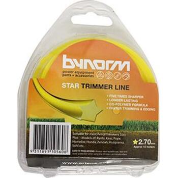 Bynorm Trimmer Line Star Yellow 2.7mm 500gm