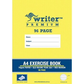 Sp - Exercise Book Writer Premium A4 Year 3/4 Sea Shell 96Pg