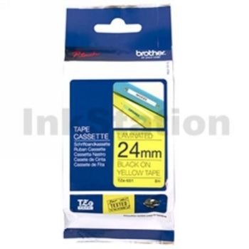 Sp- Label Tape Brother Tze-651 24Mmx8M Black On Yellow
