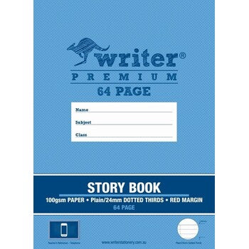 Story Book Writer Premium 1/2 Plain 1/2 24Mm Dotted Thirds 64Pg Telephone