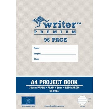 Sp- Project Book Writer Premium A4 8Mm Ruled + Margin Banana 96Pg