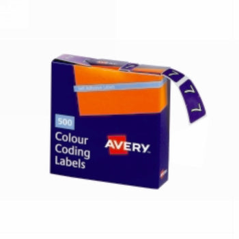 Sp- Labels Colour Coding Avery 25X38Mm 7 Side Tab Purple Pk500