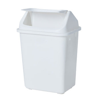 Bin Compass 38L Rectangular White Push