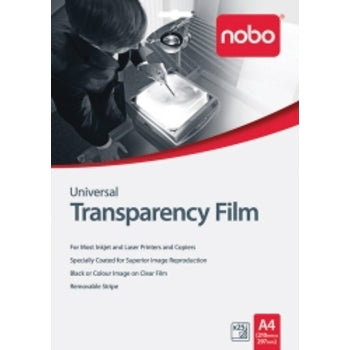 Transparency Film Nobo A4 Inkjet Hp Uf0025 Pk25