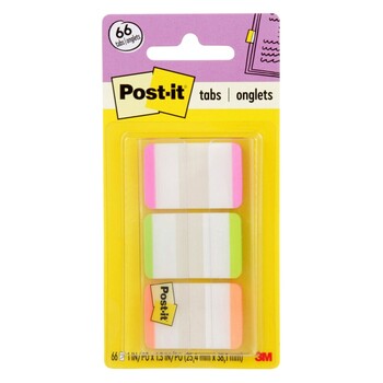 Filing Tabs Post-It Durable 686L-Pgo Pink/Green/Orange
