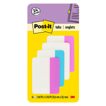 Filing Tabs Post-It Durable 686-Pwav Pink/White/Aqua/Violet