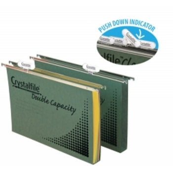 Suspension File Crystalfile F/C Double Cap Bx50