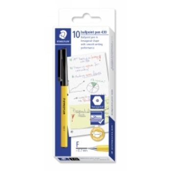 Pen Staedtler Bp Stick 430 Fine Black