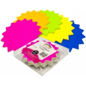 Starburst Rainbow Fluro Board 150Mm 300Gsm Single Sided Pk60