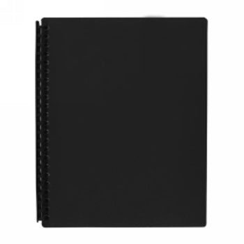 Sp- Display Book Marbig A4 Refillable Black 40P