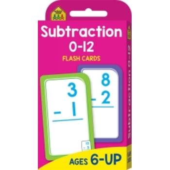 Sp- Cards School Zone Flash Subtraction 0-12